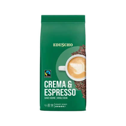 Eduscho FT Crema & Espresso 8 kg całych ziaren z certyfikatem Fairtrade